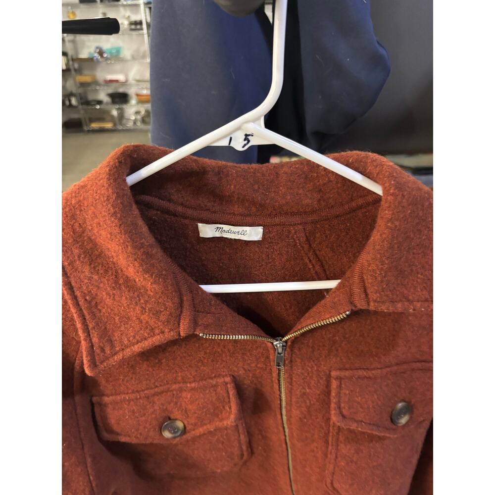 Madewell Rust Wool Zip Jacket - Picture 7 of 14